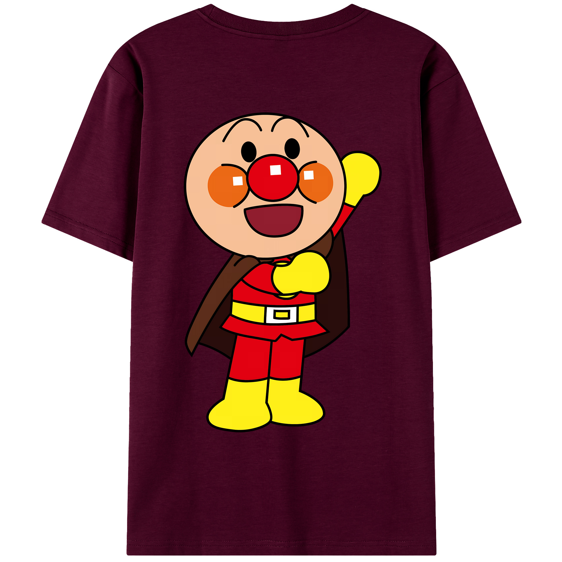 （画像用） アンパンマン Anpanman レディース半袖Tシャツ(バックプリント)